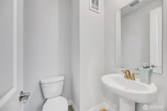 Second floor half bath -off of living room