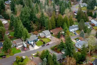 Backs up to green belt.