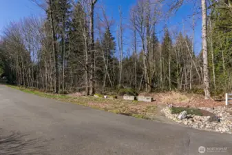 Note the paved street.