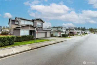 This spacious home features a main level guest suite, 3 car garage and ample street parking.