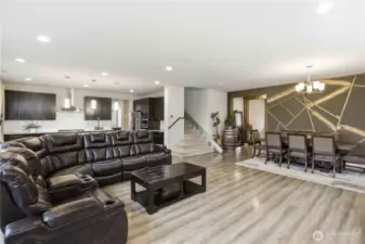 Functional and beautiful! Living and dining room.