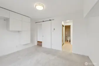 Space saving barn door!