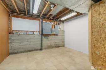 Unfinished storage or utility space with room for organization, workshop use, or future customization.