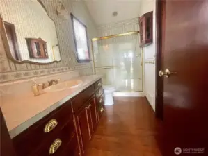 Primary bedroom bathroom