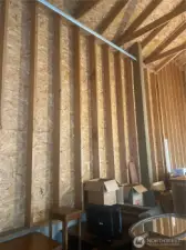 wall construction in garage