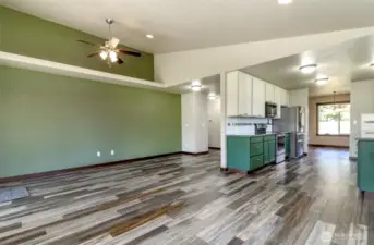 Spacious great room.