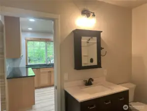 Remodeled bathroom.