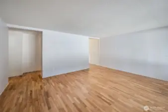 Without the staging. Look at these beautiful hardwood floors!