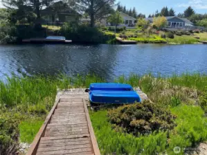 Dock, pedal boat stays