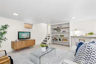 This room is in the lower level.