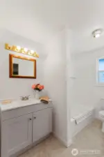 Updated bathroom off primary bedroom