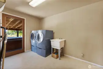Large laundry room/mud room.