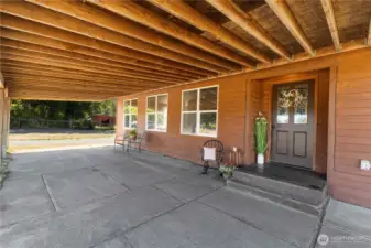 Large covered front porch