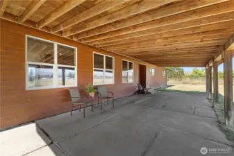 East facing front porch.