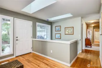 Welcoming Entry with Skylights