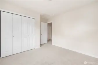 Large closets and storage space.
