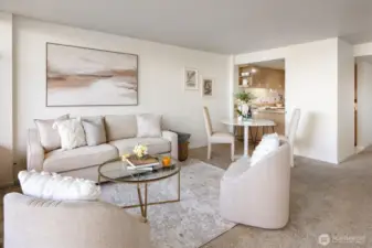 Open and light, the contemporary vibe in this condo makes it ideal.