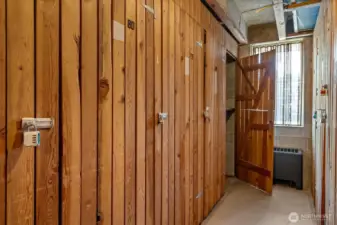 Everyone has extra stuff, so the storage locker will come in handy for gear.