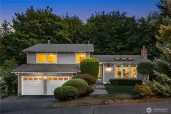 Dramatic street appeal for this Tri-level home