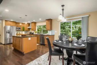 great view of the size of the kitchen- any chef would love this space
