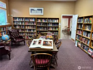 Wonderful library with a large and varied book selection