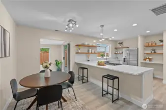 Stay connected — the open layout keeps you part of the action whether you're cooking, dining, or relaxing with loved ones