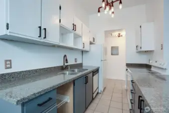 Kitchen off the entry.