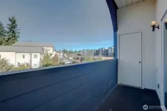 Storage on the balcony.