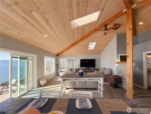 Step out onto the luxurious deck and onto the beach