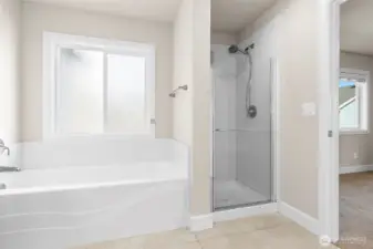 Primary Bath with soaking tub