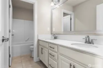 Hall Bath for secondary bedrooms