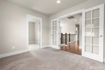 Flex/den space with French doors