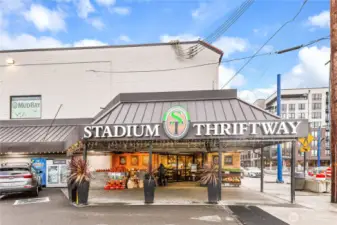 Shopping is a short stroll from the condo.