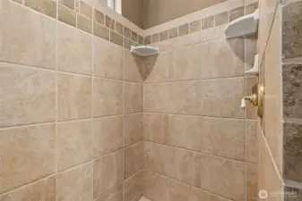 Tiled shower!