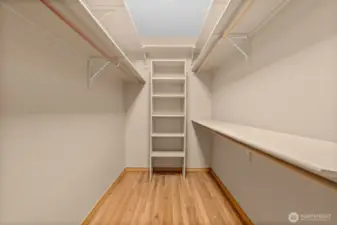 Walk in closet!  Lots of space!