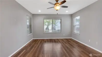 Main level office/den/bonus room with doiuble doors