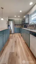 Kitchen comes newer cabinets and all appliances stay.