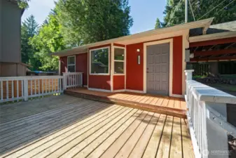 Sunny front deck