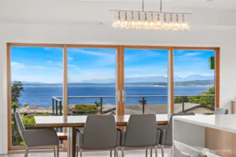 Daytime view of the dining area.