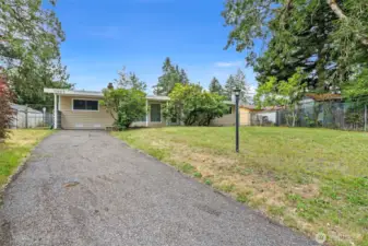 Charming rambler offers a rare setting