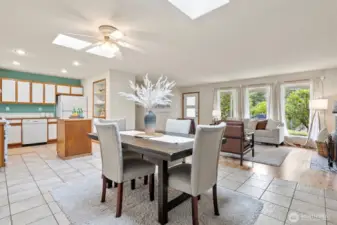 Main living area is spacious and open
