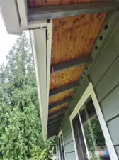 New roof as seen from under the soffits.