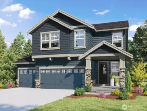 Photo rendering is representational. Actual home is under construction and finishes, elevation, and paint colors may vary. See site agent for details.