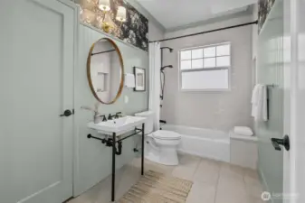 Main floor full bath.