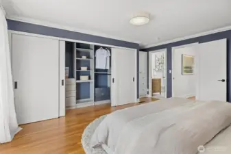 Built-in closet.