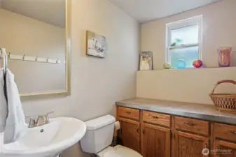 half bath down