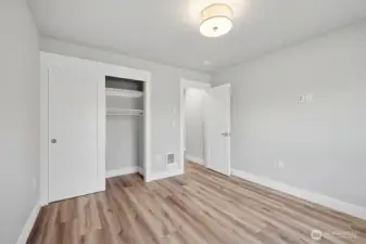 Secondary Bedroom. Picture is of similar home