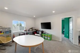 Upstairs family room