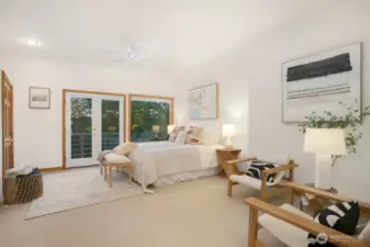 The primary is huge spacious and grand.