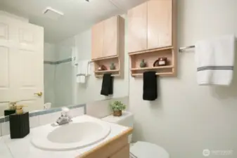 The 3-4 bath is makes the 2nd bedroom live like it's own space
